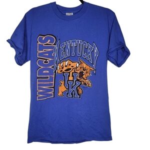 Vintage 90s University of Kentucky Wildcats NCAA Graphic T-Shirt Size Medium